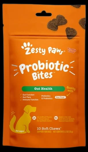 Zesty Paws Probiotic Bites for Dogs, Pumpkin Flavor, 60 Count - Walmart.com