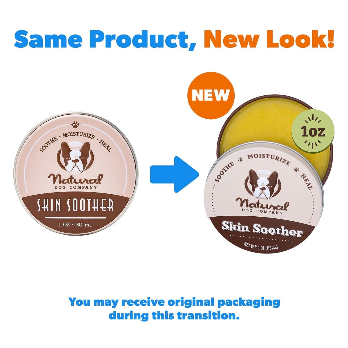 NATURAL DOG COMPANY Skin Soother Dog Healing Balm, 1-fl oz tin - Chewy.com